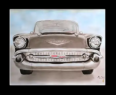 1957 Chevy front end painting