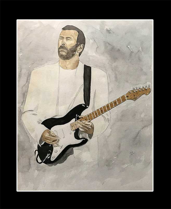 Eric Clapton Watercolor